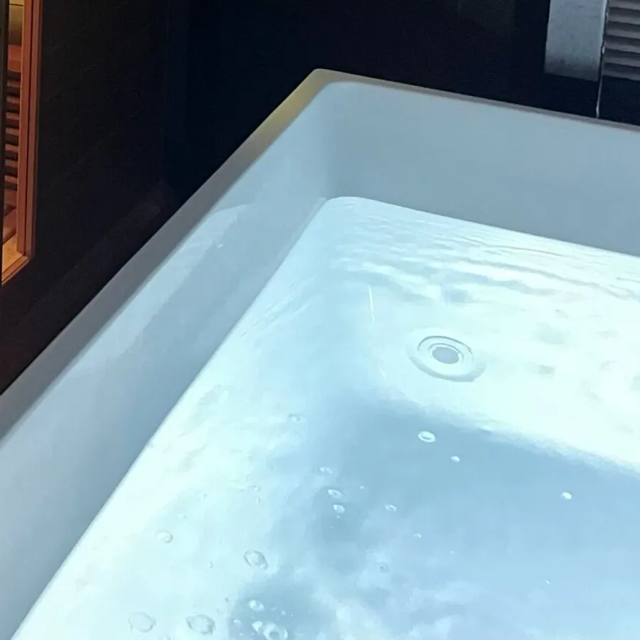 The cold plunge, filled